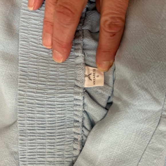 Anrabess Light Blue Linen 2 piece Outfit size Small - Picture 4 of 9